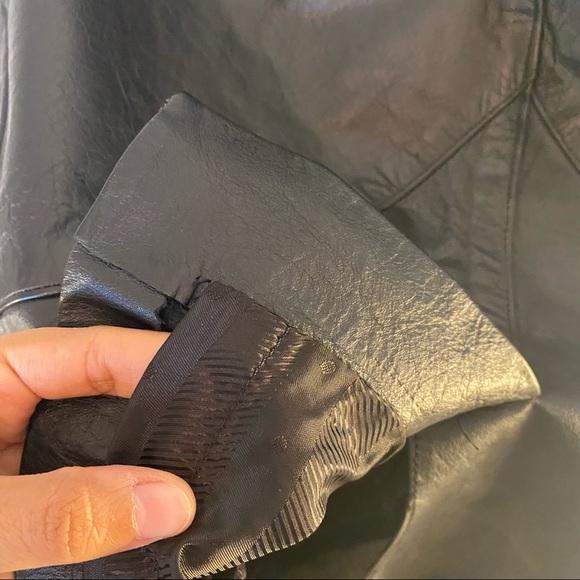 Vintage Leather Skirt - Picture 6 of 6